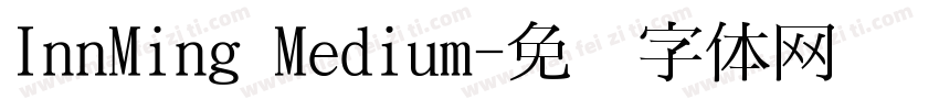 InnMing Medium字体转换